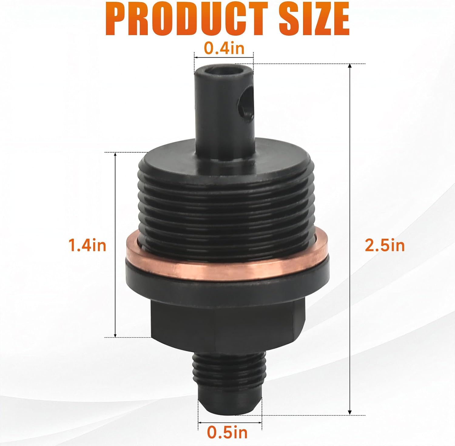 6492-10 Oil Priming Adapter Fit for Detroit Diesel DD13 DD15 Engines Tool Replacement Part, M33×2.0 Thread