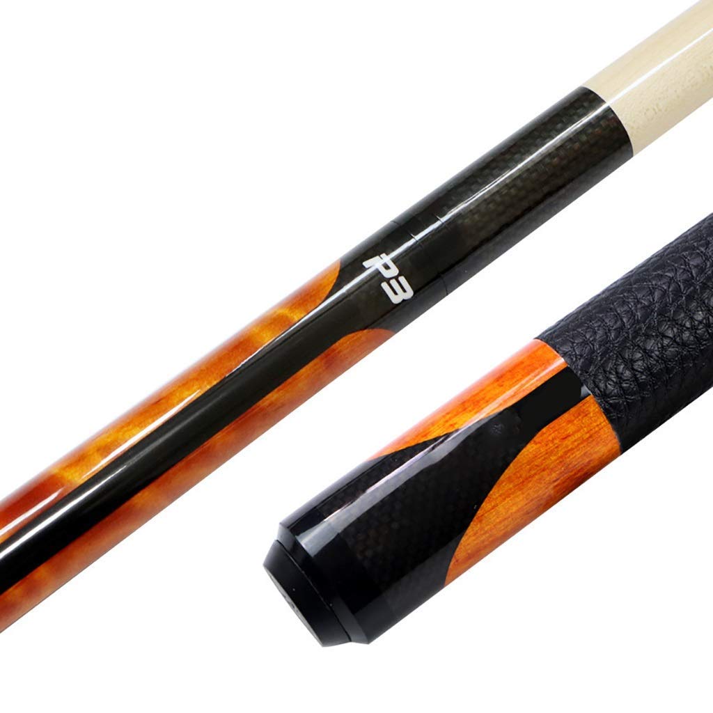 Queue de billard MU 1/2 pièce en bois d'érable de 147cm avec embout de poinçonnage