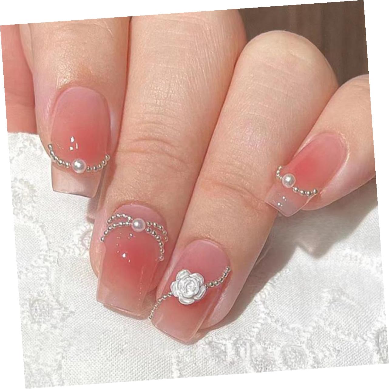 minkissy 2 Set Di Perline Per Unghie Da Ragazza Perline Per Unghie Da Donna Mini Per Decorazioni Artistiche Caviale Rotondo 4 Scatole * 2