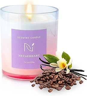 Scented Candles for Home,Coffee Vanilla Candles for Home Scented,15.17 OZ Aromatherapy Candles Gift Set for Women, Natural Soy Wax, Home Fragrance Jar Candles with Gift Box,Mother's Day Gift
