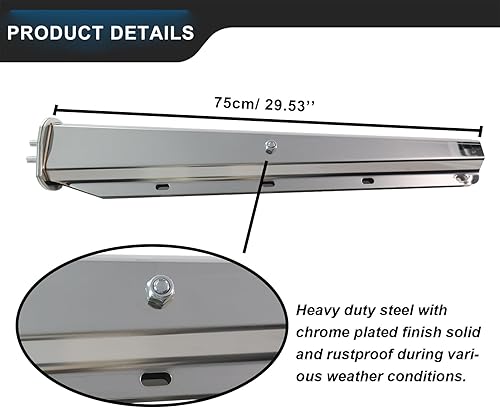 Miniatura 9 de Juego de soportes de suspensión de lodo con resorte en ángulo de 1-18 pulgadas, espaciamiento de pernos de 30.27 pulgadas de longitud, ajuste con