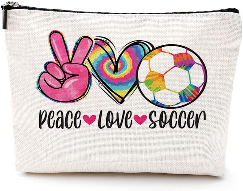 Soccer Cosmetic Bag - 9x6