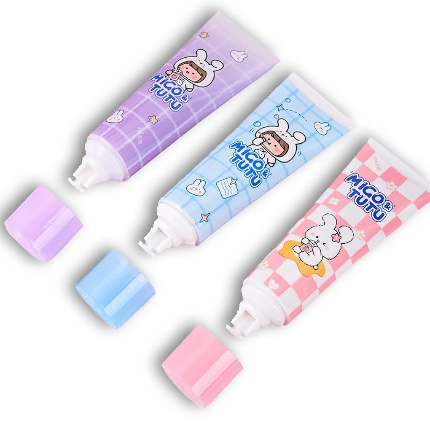 White Correction Tape, Quick Dry Mini Small Japan Aesthetic Cute Correction Tape, with Easy to Use Kawaii Applicator,for Home Office Supplies.