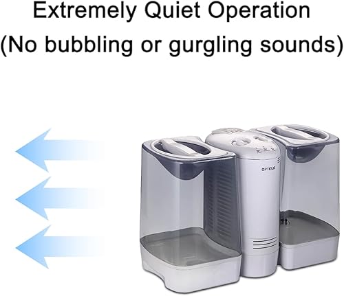 Miniatura 4 de Optimus U-32030 Humidificador cálidoniebla con sistema de vapor de efecto mecha, de 3.5 galones