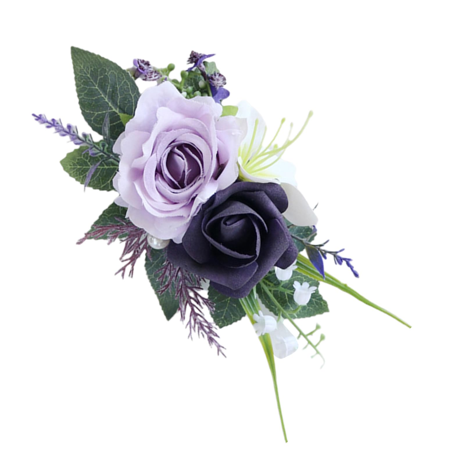 JSGHGDF Banquets Corsage Boutonniere for Wedding Parties and Celebrations Exquisite Wedding Boutonnieres Artificial Flower Corsage for Bride and Groom