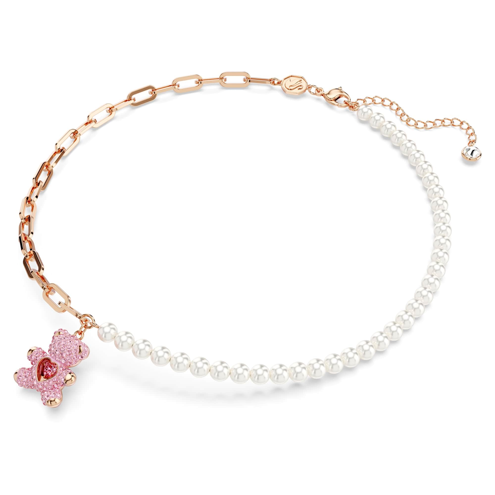 Swarovski Damski naszyjnik Mp Teddy z różowego złota