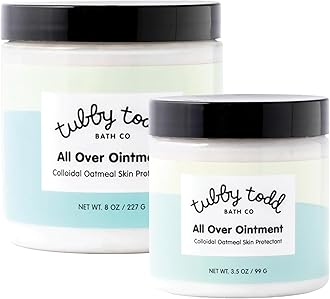 - TUBBY TODD All Over Ointment - Baby Eczema Cream, Everyday Multi-Purpose Sensitive, Dry, Irritation Baby Skin Relief Cream, Steroid & Gluten Free, Fragrance Free, 3.5 oz & 8oz, 2 Pack