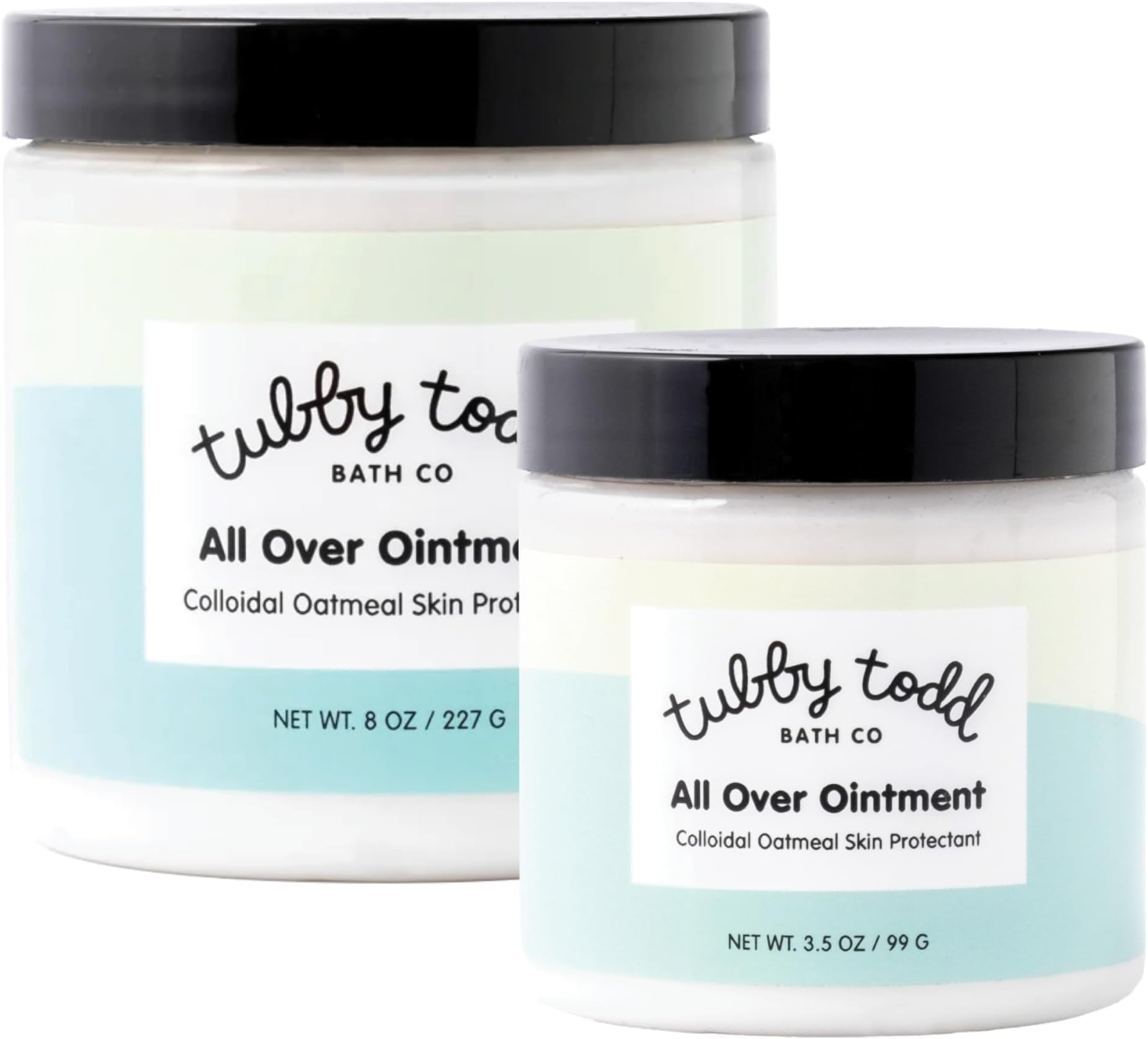 All Over Ointment - Baby Eczema Cream, Everyday Multi-Purpose Sensitive, Dry, Irritation Baby Skin Relief Cream, Steroid & Gluten Free, Fragrance Free, 3.5 oz & 8oz, 2 Pack
