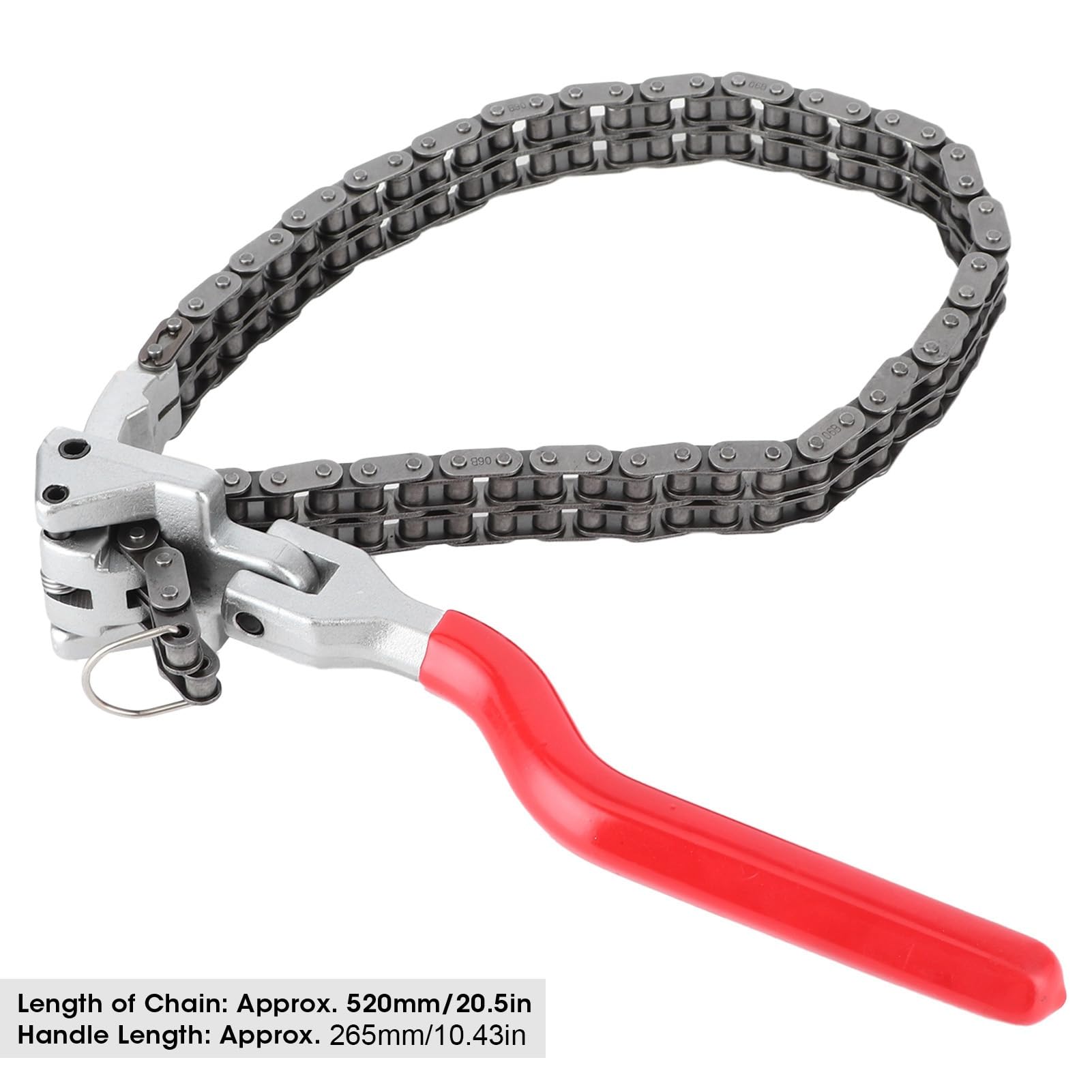 U1312 Acier Fer Clé à Filtre à Huile clé à Filtre à Huile de Type Chaîne 10,4 Pouces à Long Manche Outil de Réparation de Voiture Automatique Ergonomique