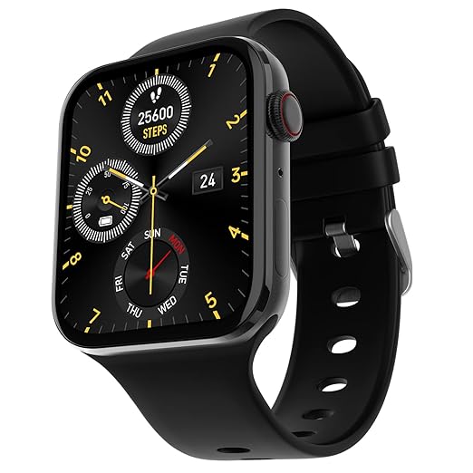 Fire-Boltt Visionary 1.78″ AMOLED Bluetooth Calling Smartwatch with 368 * 448 Pixel Resolution, Rotating Crown & 60Hz Refresh Rate 100+ Sports Mode, TWS Connection, Voice Assistance (Black) at Rs. 2199