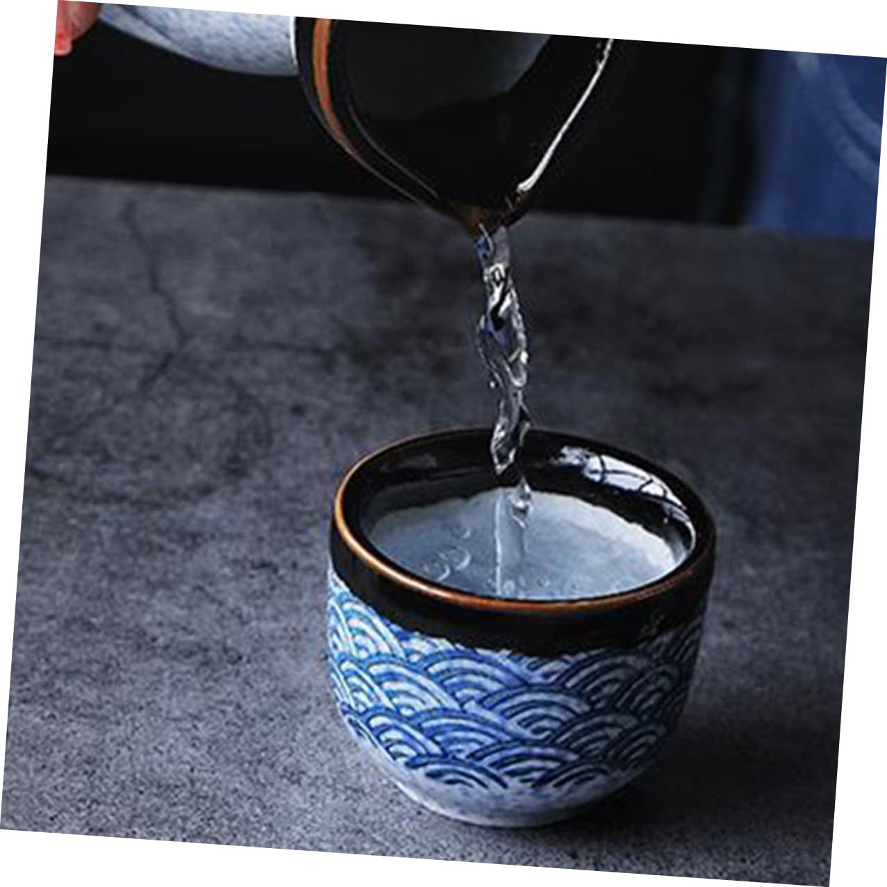 SOLUSTRE Tazze da Tè Giapponesi in Ceramica 6 Pezzi per Uso Domestico