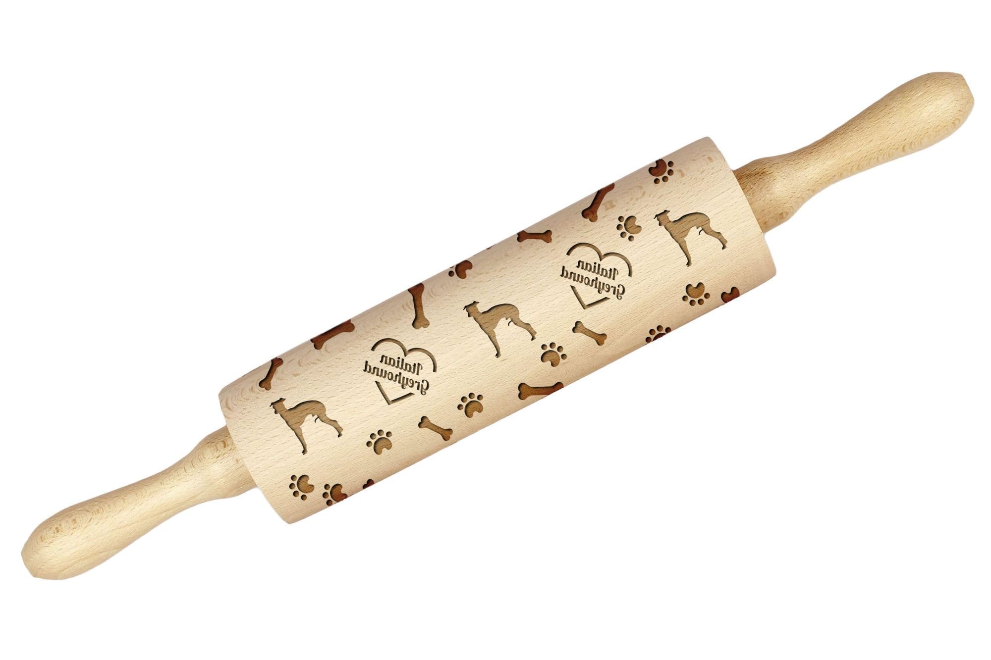 Rouleau à pâtisserie Italian Greyhound en motifs pour décoration de biscuits