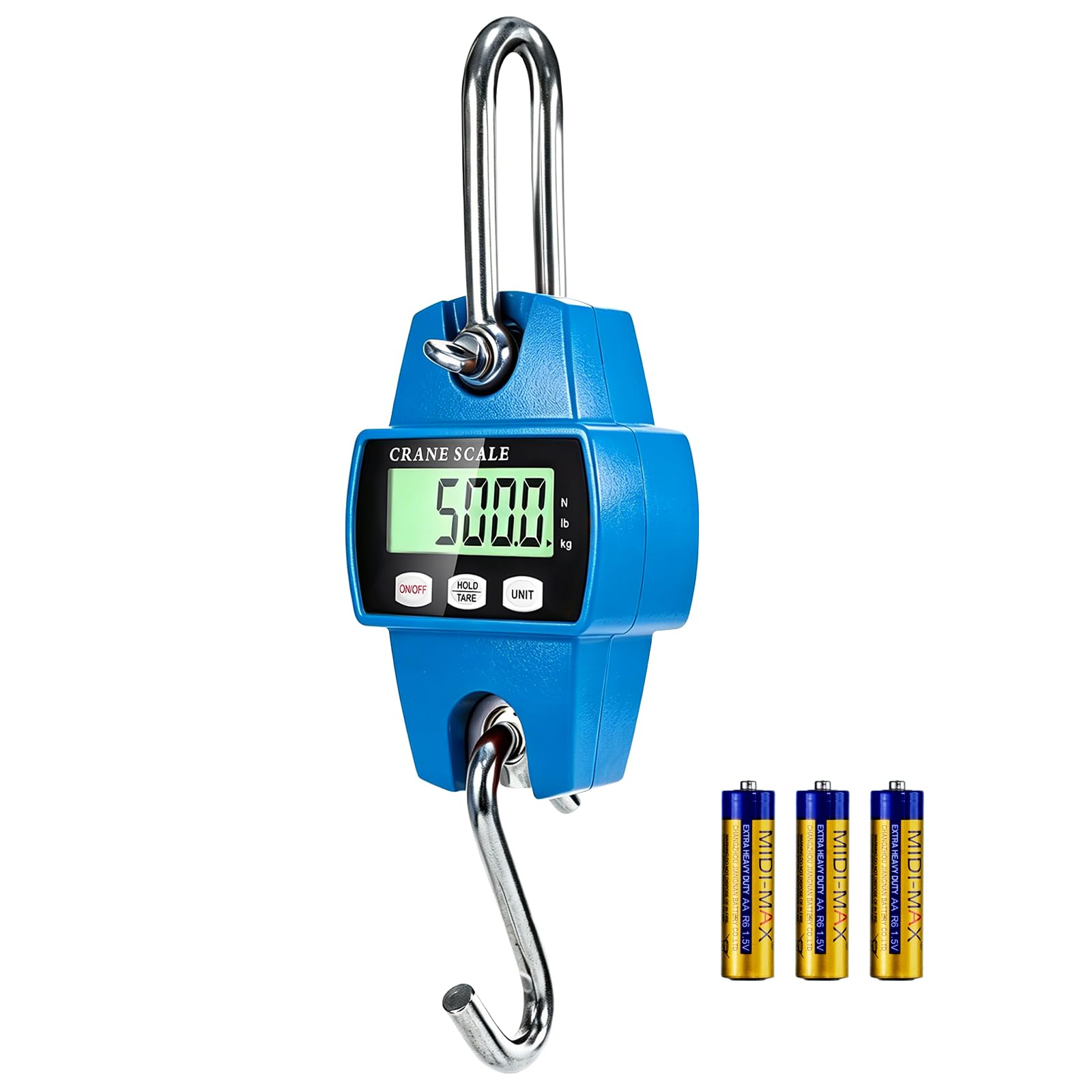 Digital Crane Scale - 1100lb/500kg Handheld -9