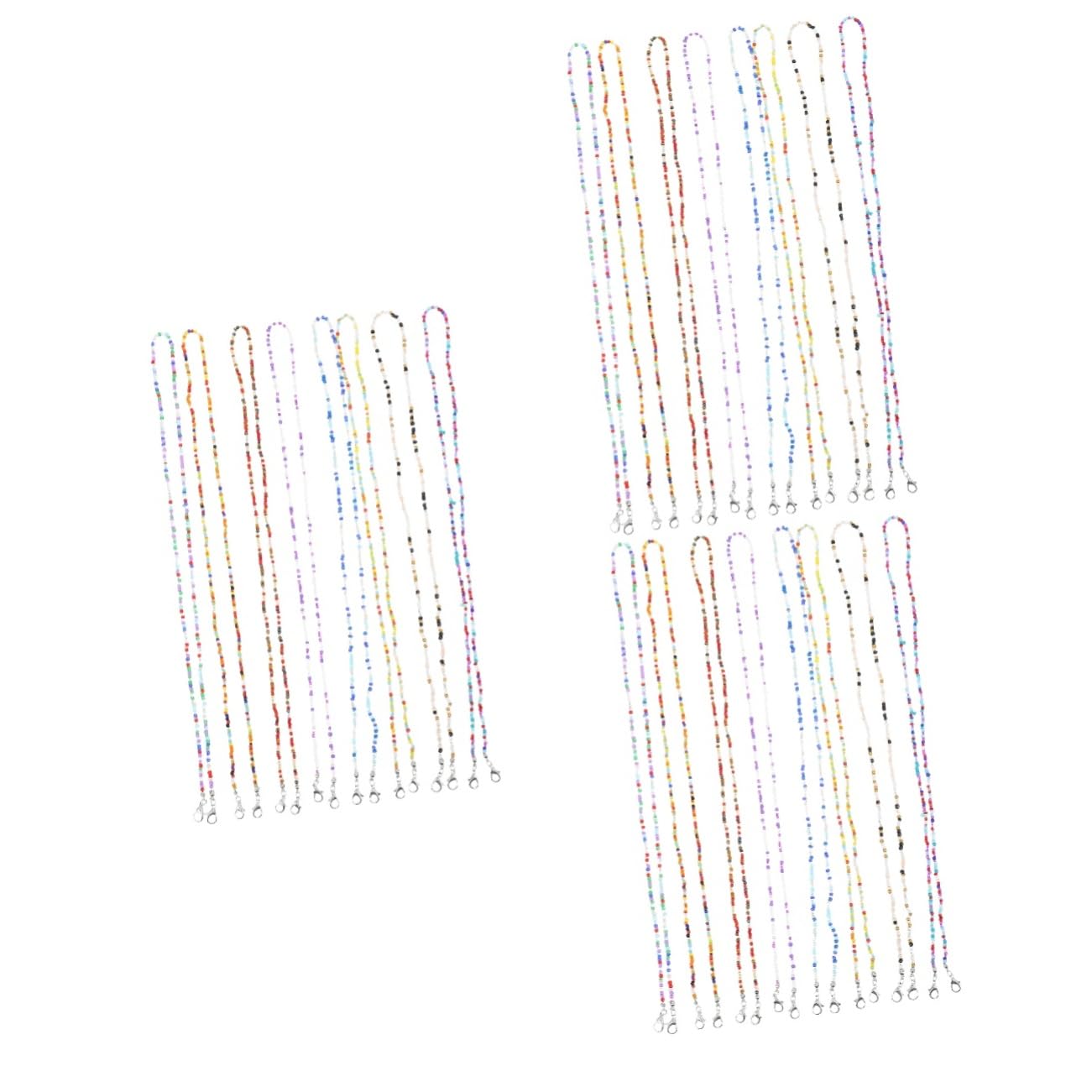 24pezzi Catenelle Occhiali Colorate Cinturini Antiscivolo Per Sole e Sport Accessori Pratici Per Occhiali e Sole Materiale Resistente e Amichevole Facili Da Installare e Rimuovere