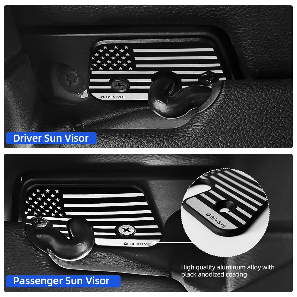 Carkio Sun Visor Repair Clips For Jeep Wrangler JK JL JT & Gladiator 2018-2022 – Fixes Sagging Visor, 2-Pack Kit - View #12