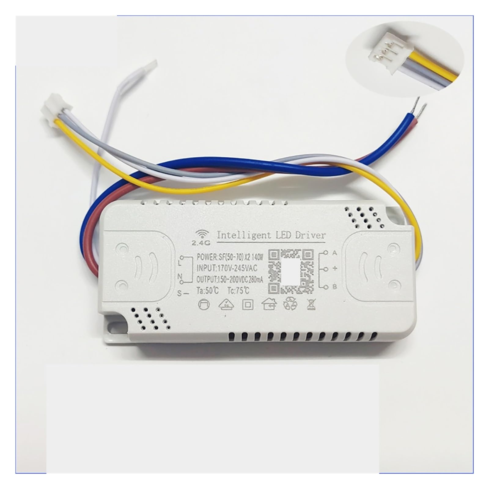 Intelligent LED Driver (20-40W) X2 (40-60W) X2 (50-70W) X2 (60-80W) X2 APP Control and 2.4G Remote Control LED transformer((50-70W)-2)