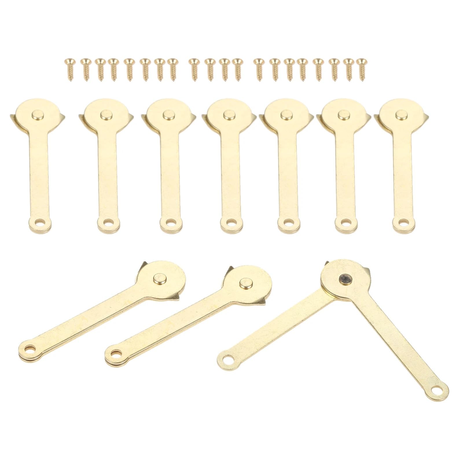 Dmlayhp A 10Pcs Ntique Lid Support Hinges Box Display Furniture Hardware Cabinet Door Kitchen Cupboard Hinges With Screws 68 * 8Mm