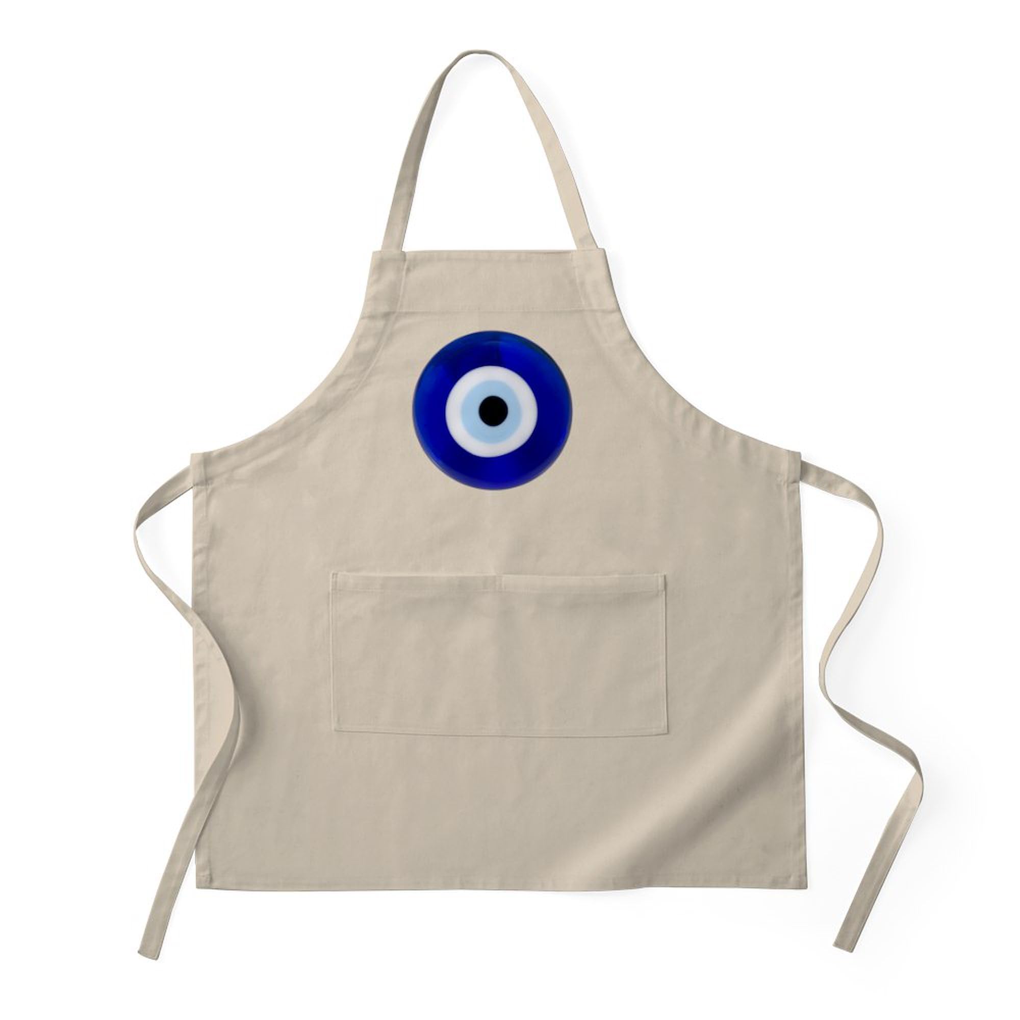 CafePress Nazar Amulet Evil Eye Protection Kitchen Apron with Pockets, Grilling Apron, Baking Apron