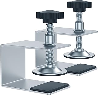 2 Pcs Drawer Front Installation Clamps, Zinc Drawer Fixing Clips, Adjustable Stable Furniture Woodworking Jig for Carpenter Household Tables Desks Mount (2 Pcs)