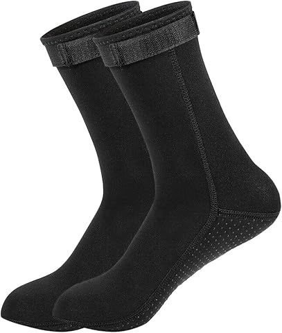 JOYJ Calcetines de Buceo, Calcetines de Neopreno 3mm Antideslizantes Térmicos para Buceo, Snorkel, Surf, Vela para Hombres Mujeres