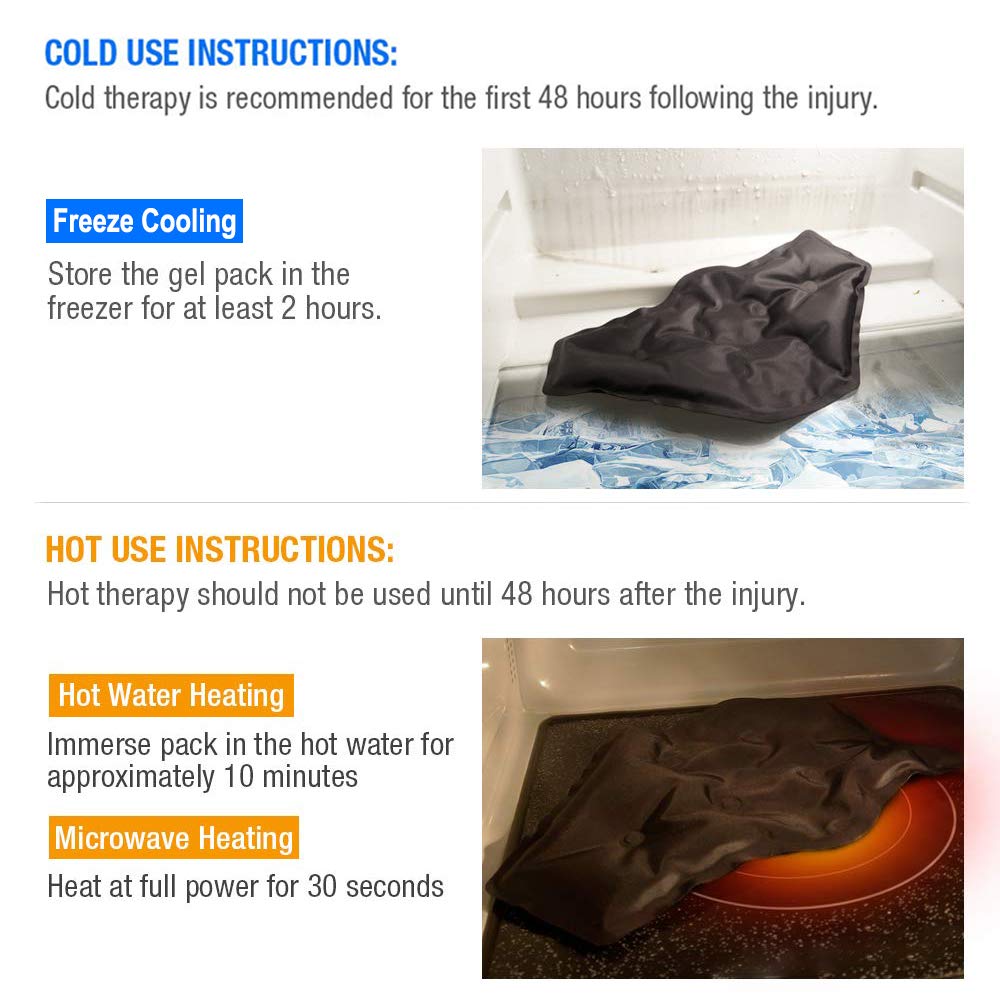 MR.ICE Foot Ankle Ice Pack Wrap for Foot Pain Relief Ankle Ice Pack for Injuries Reusable Gel