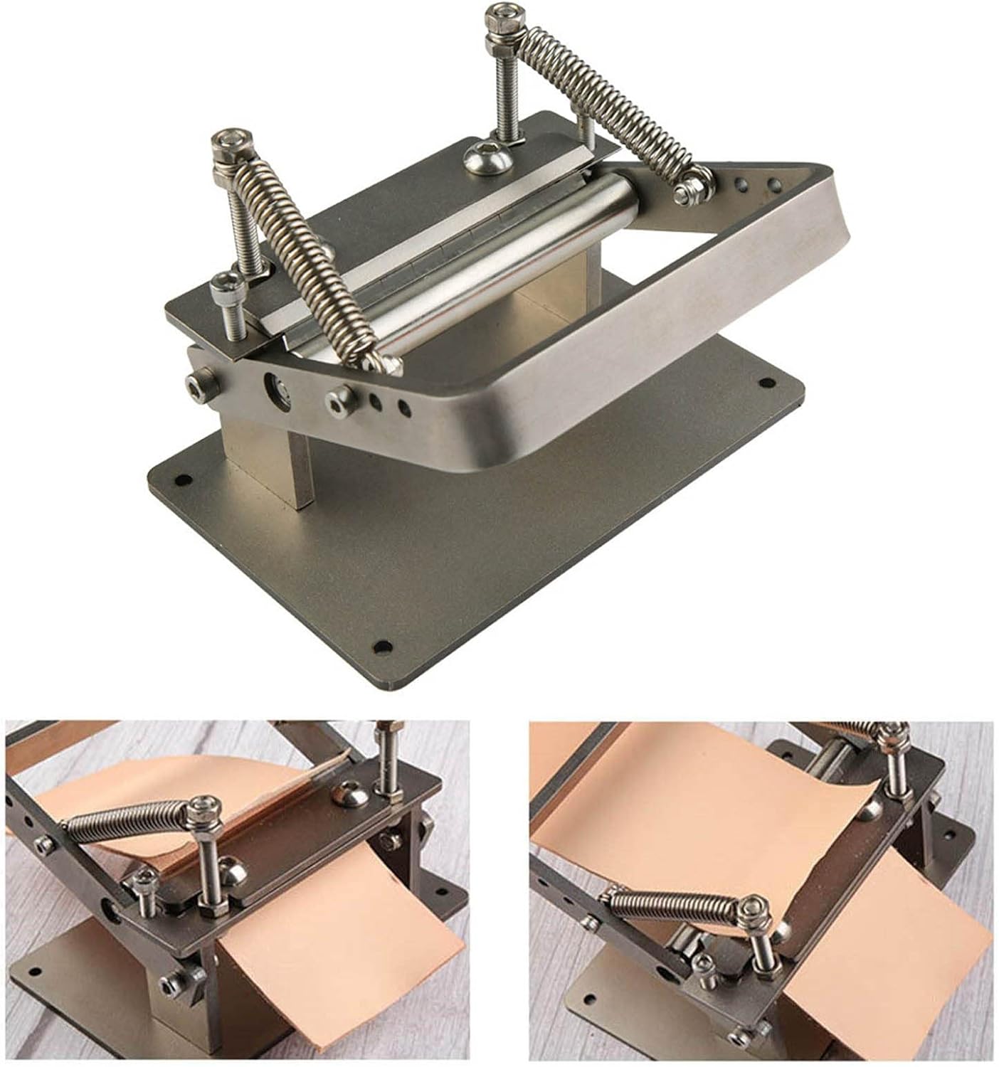 手動革皮剥離機 皮皮剥離スプリッター レザーシンニングスキー