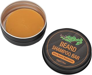 Beard Shampoo Bar, Polygonum Multiflorum Beard Soap Improves Dryness with Foaming Net for Home