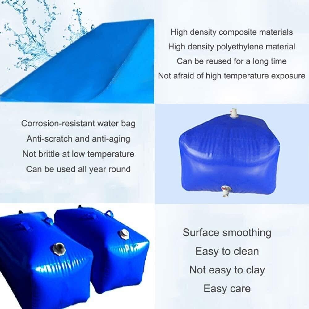 Depósito de Agua Flexible Bolsa de plástico for Bomba Almacenamiento Agua, Suave y Gruesa, for Agricultura, construcción Transporte, for jardín portátil Pre-Loading Bag for Bridges