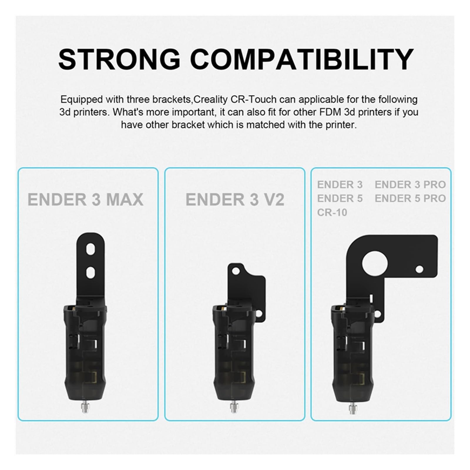 Kit de nivelación automática CR Touch, cama de impresora 3D, Sensor de nivelación automática for Ender 3/ Ender-3 Pro/Ender-3 V2/ Ender 5/CR-10(CR Touch KIT)