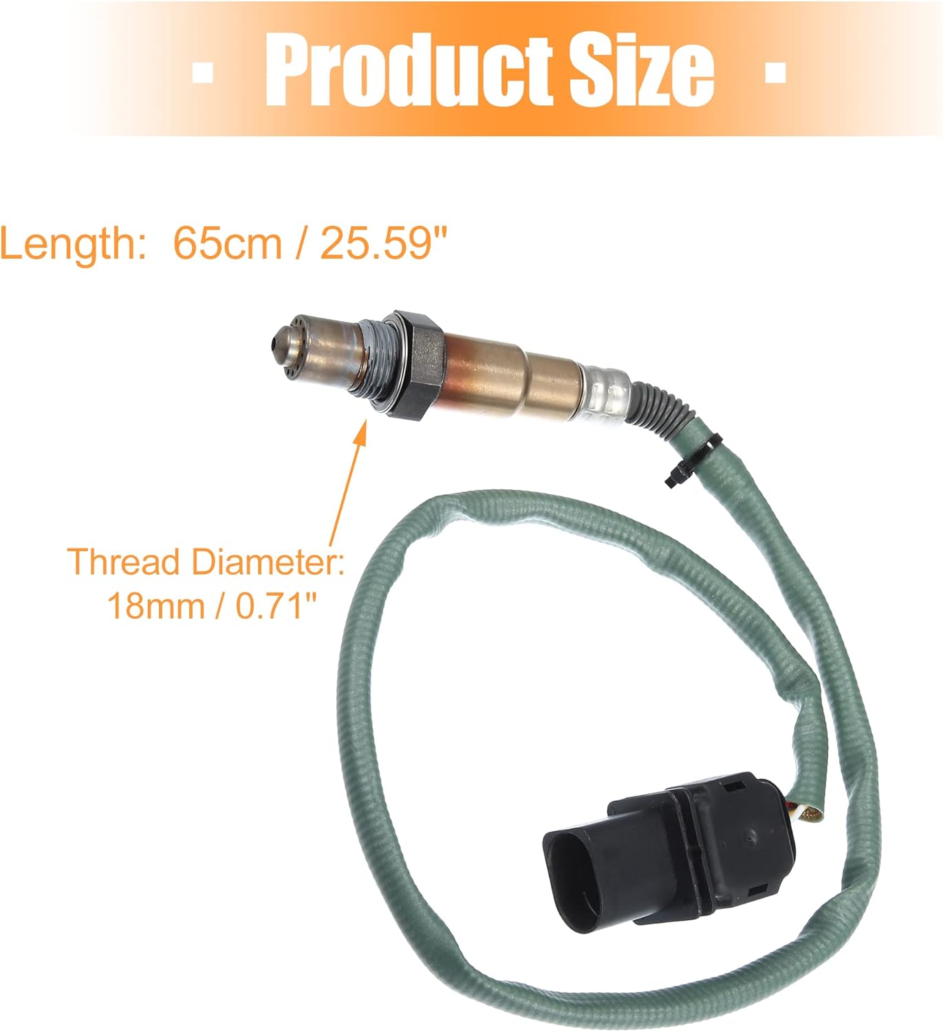X AUTOHAUX Car Air Fuel Ratio O2 Oxygen Sensor Replace 0035427018 for Mercedes-Benz C280 2006-2007 for Mercedes-Benz G550 E550