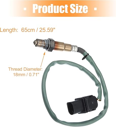 Miniatura 5 de X AUTOHAUX Sensor de oxígeno O2 de la relación de combustible del aire del coche substituye 0035427018 para Mercedes-Benz C280 2006-2007 para