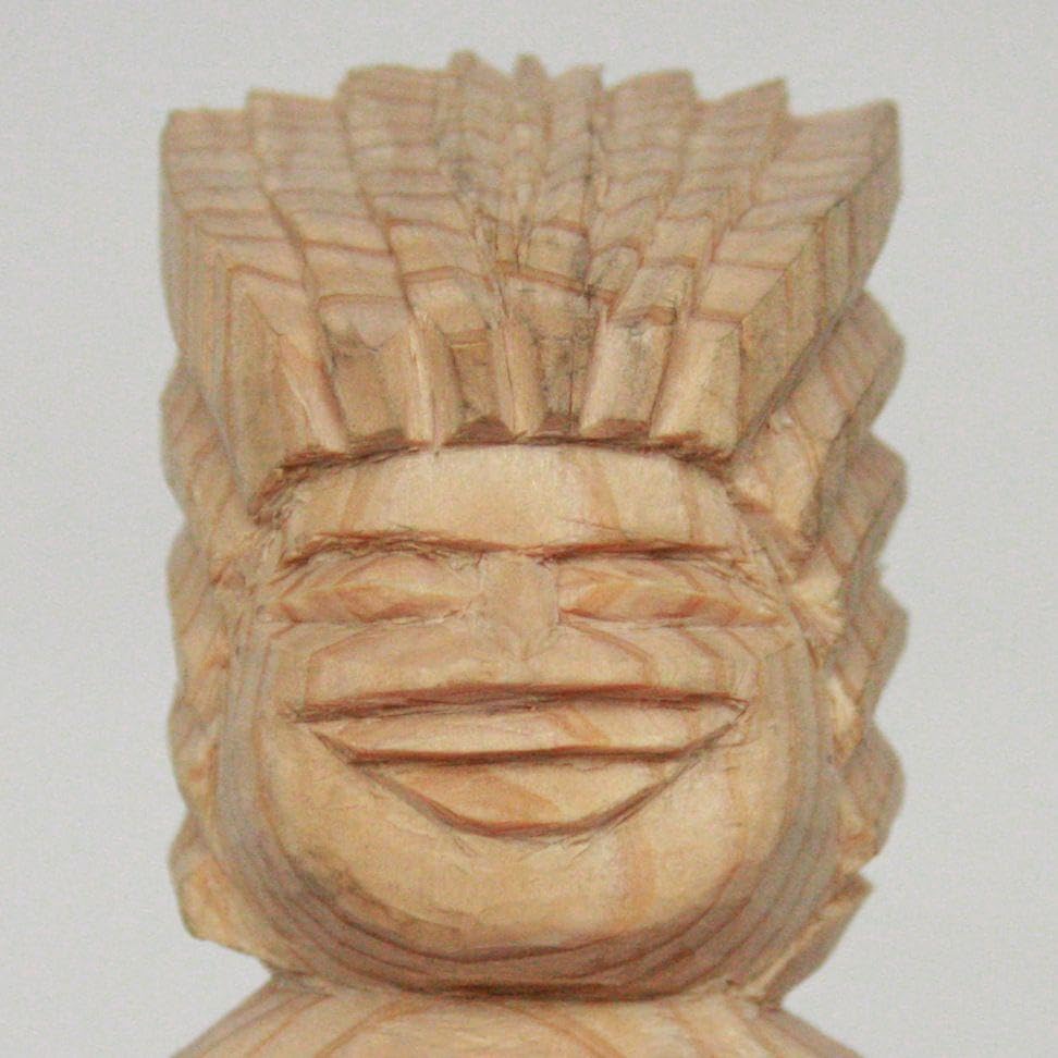 Amazon.co.jp: 円空仏 護法神 観音菩薩仏頭付属 円空彫り : ホーム