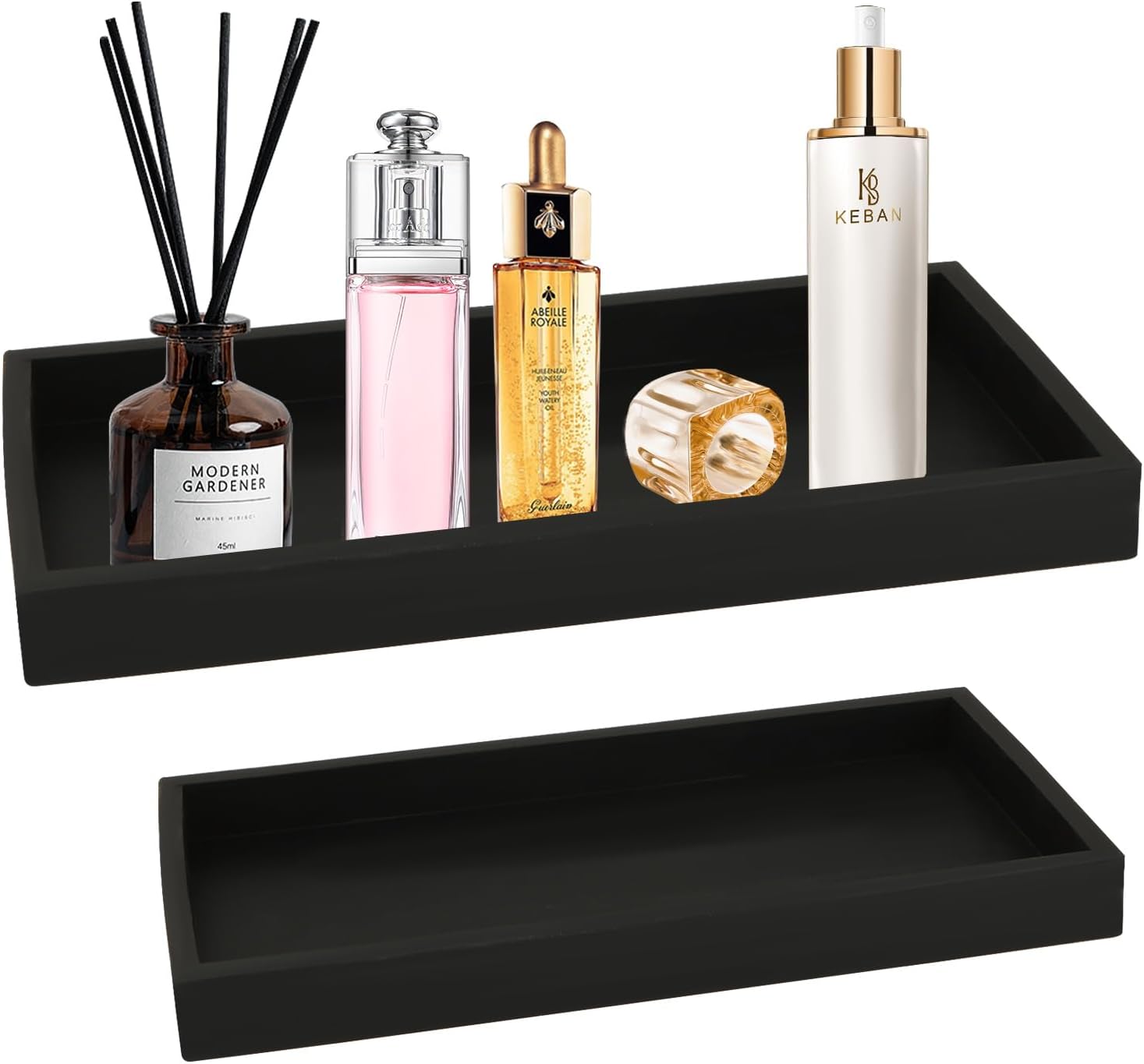 Amazon.com: MUXHEL 2 Pcs Silicone Bathroom Vanity Tray, 12"x5" and 8"x4 ...