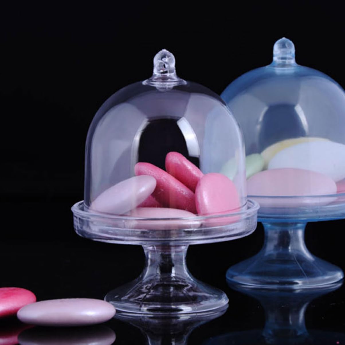 Garneck 12pcs Candy Dome Tray for Candy Xmas Party Wedding Favor