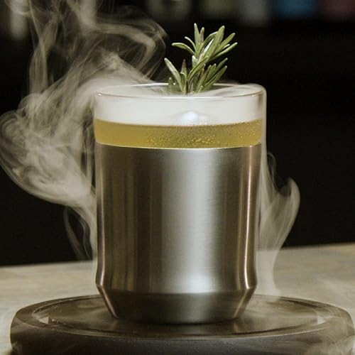 Miniatura 9 de Elevated Craft Coctelera híbrida + vaso de cóctel híbrido, paquete esencial de bar para el hogar, base de cóctel y acero aislado al vacío de primera