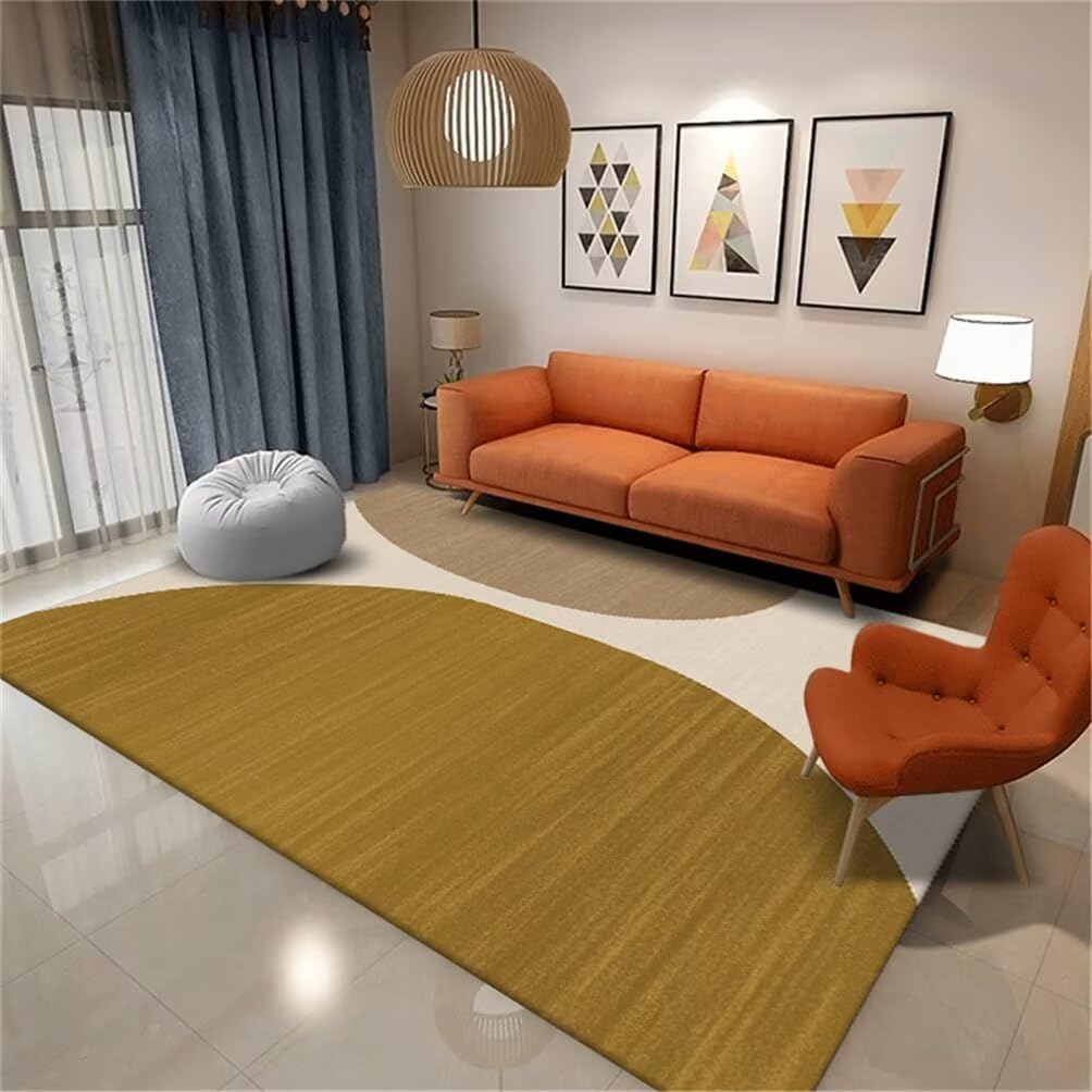 Tapis chambre moquette pas cher avec design moderne lavable doux
