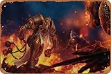  Crusader (Diablo Iii), Diablo Iii: Reaper Of Souls, Diablo, carteles de videojuegos de 8 x 12 pulgadas, letrero de metal vintage para decoración del hogar, bar, pub, garaje, regalos