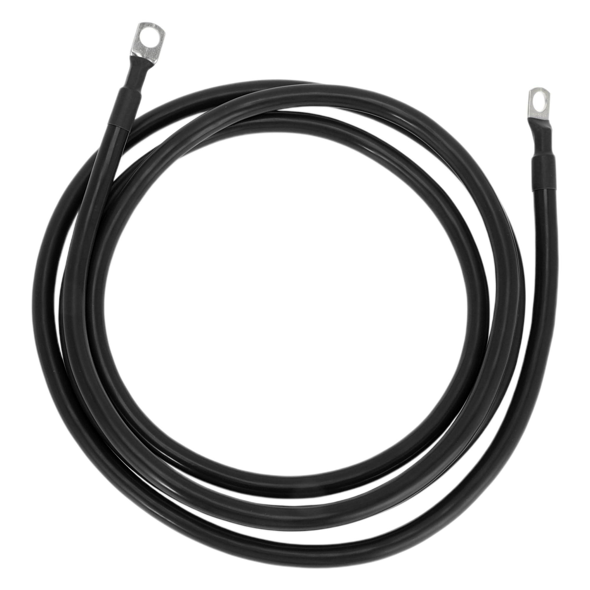Uniwersalny kabel falownika akumulatora 3/8" z końcówką 2 AWG, długość 9 stóp, miedź cynowana, 1 sztuka, czarny