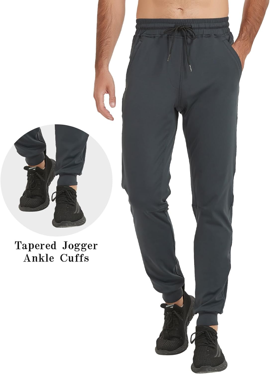 Idtswch 32"/34"/36"/38" Inseam Tall Mens Joggers Sweatpants Extra Long Zipper Pockets Athletic Pants for Jogging,Running - Image 4