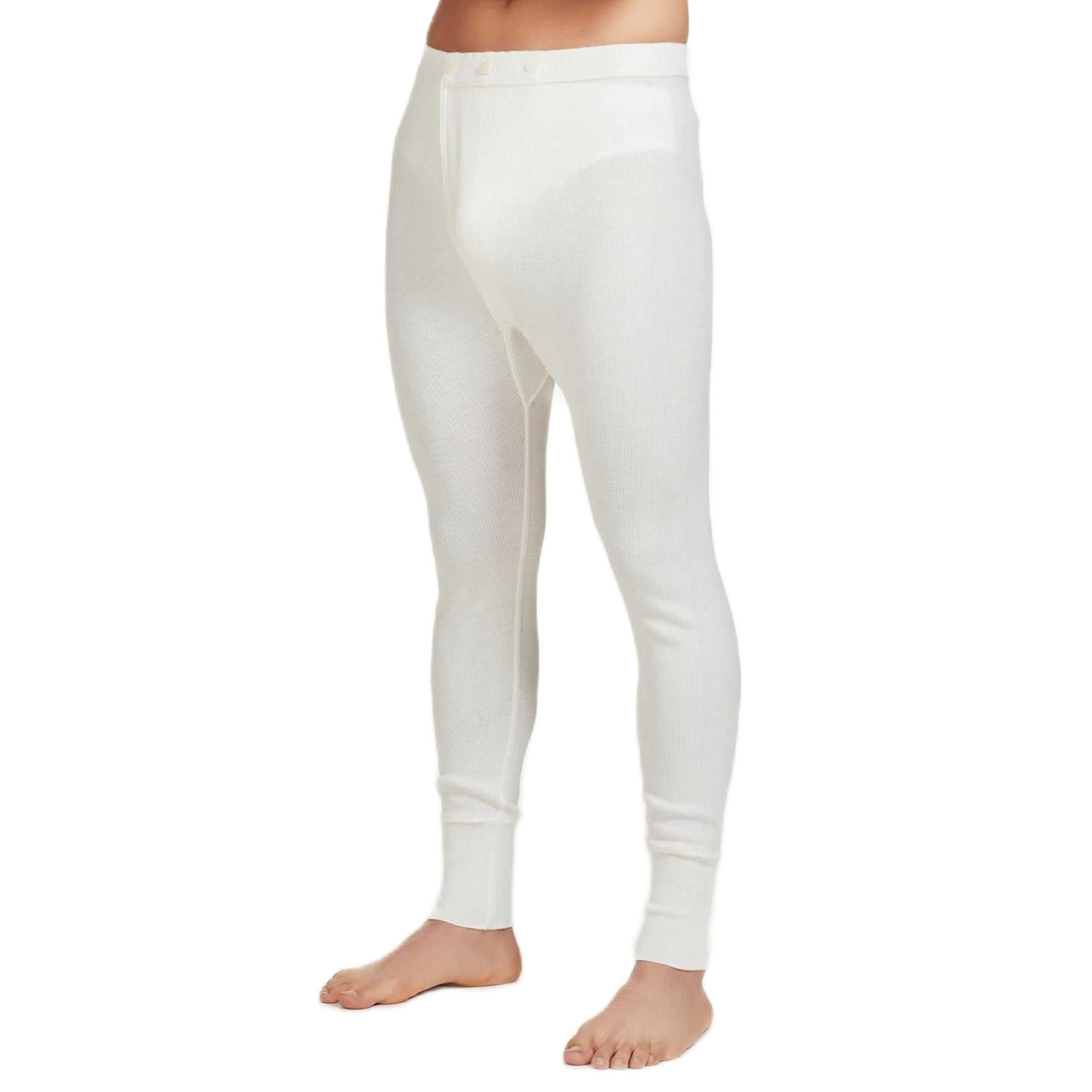 3 Paia Mutandine Donna A Gamba Lunga, Taglia 7, Bianche, 100% Cotone Made In USA - Carole