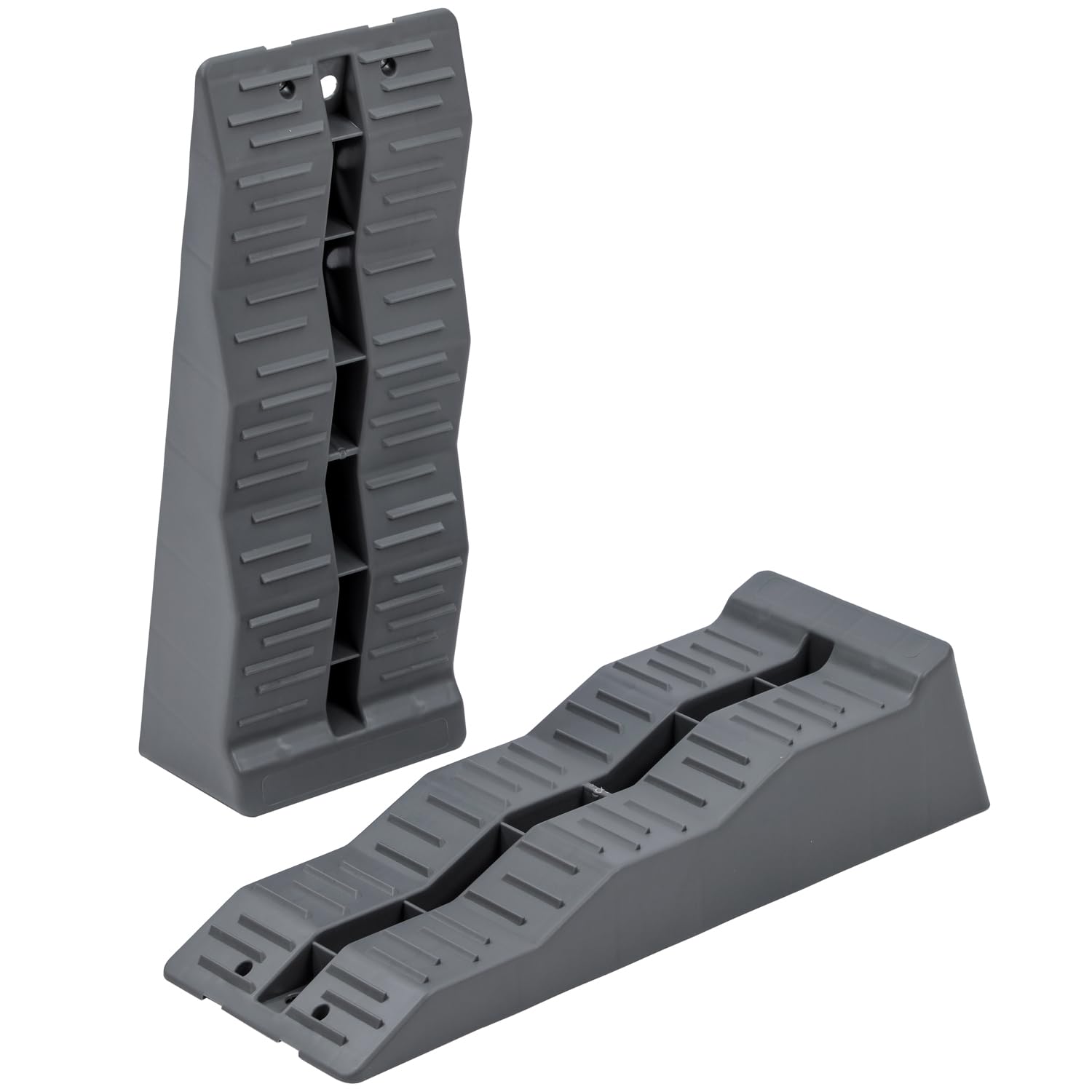 KATSU Rampas de Nivelación 2 Piezas 5 Toneladas 3 Niveles Resistente Cuñas para Caravana