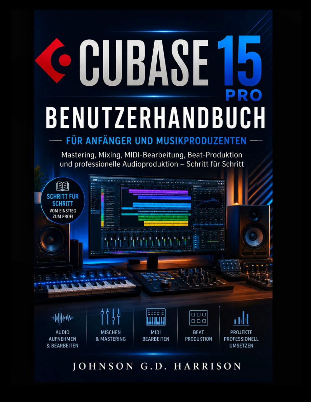CUBASE 15 PRO BENUTZERHANDBUCH FÜR ANFÄNGER UND MUSIKPRODUZENTEN: Mastering, Mixing, MIDI-Bearbeitung, Beat-Produktion und professionelle Audioproduktion – Schritt für Schritt