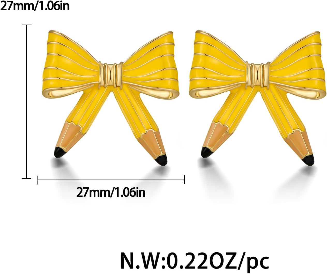 Cute Teacher Earrings for Women Chunky Steatement Earrings Back to School Teacher Appreciation Gifts - Image 6