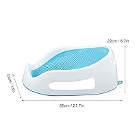 Vista 8 de Soporte de baño para bebé, soporte para tina de baño, soporte de baño para bañera o fregadero, soporte de apoyo de silicona suave, red de baño