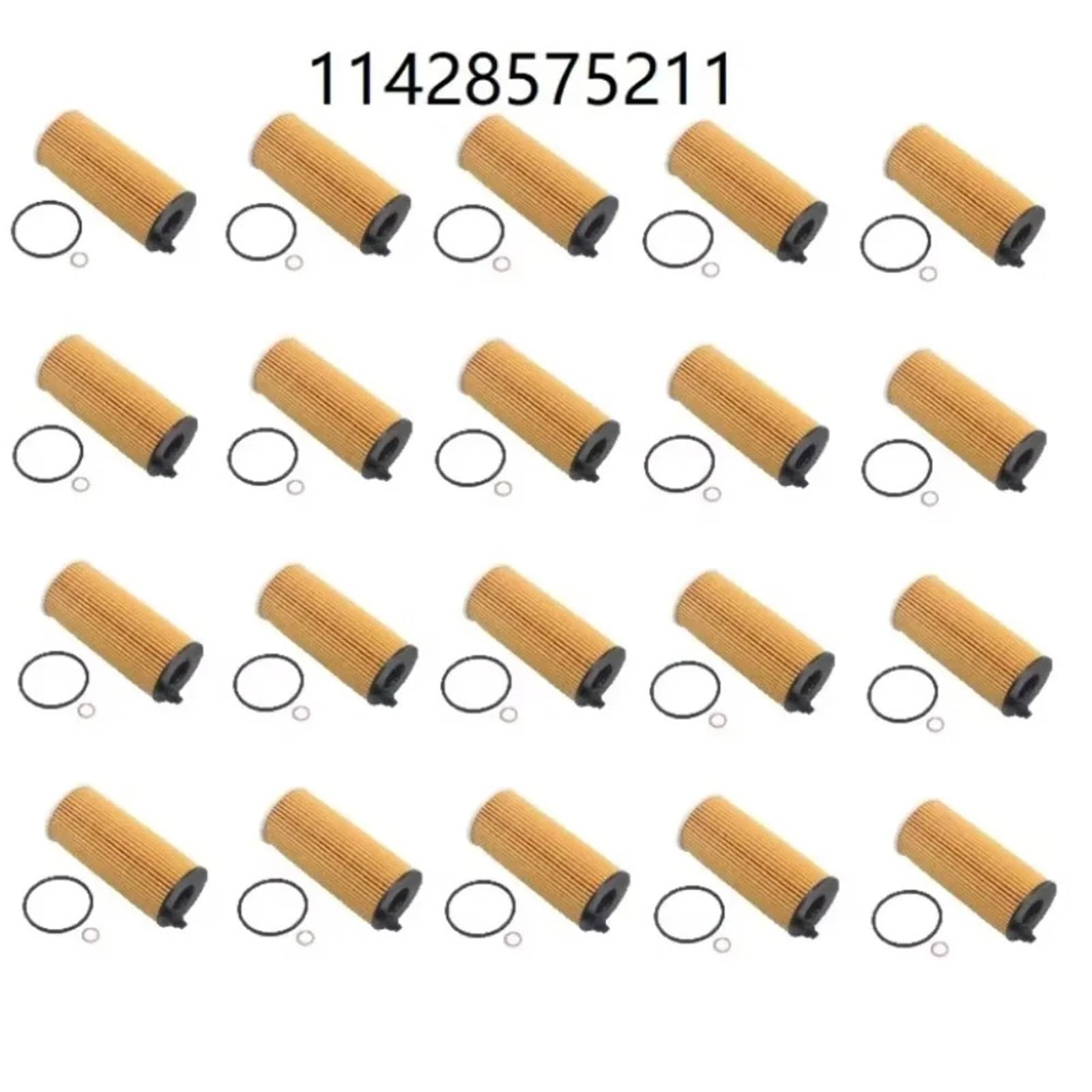 filtro de aceite 20 piezas elemento de filtro aceite motor coche 11428575211 para BMW F20 F30 F32 F36 F15 G01 G30 G31 F10 F11 Reemplazar