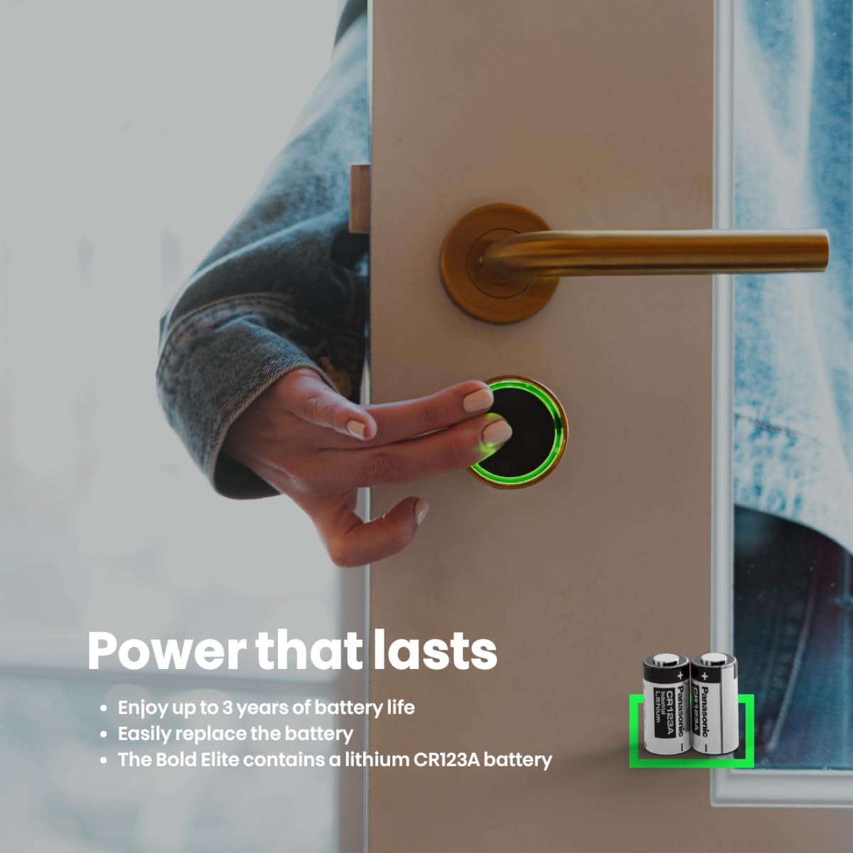 Bold – Elite Smart Lock SX33 – inteligentny zamek do drzwi bez klucza – Bluetooth i Wi-Fi – łatwa instalacja – sterowanie aplikacją – miedziany