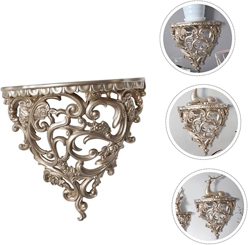 Miniatura 4 de Uonlytech Decoración de pared tallada hueca estantería estantería estantería decoración estante entrada estante hueco pared maceta estante
