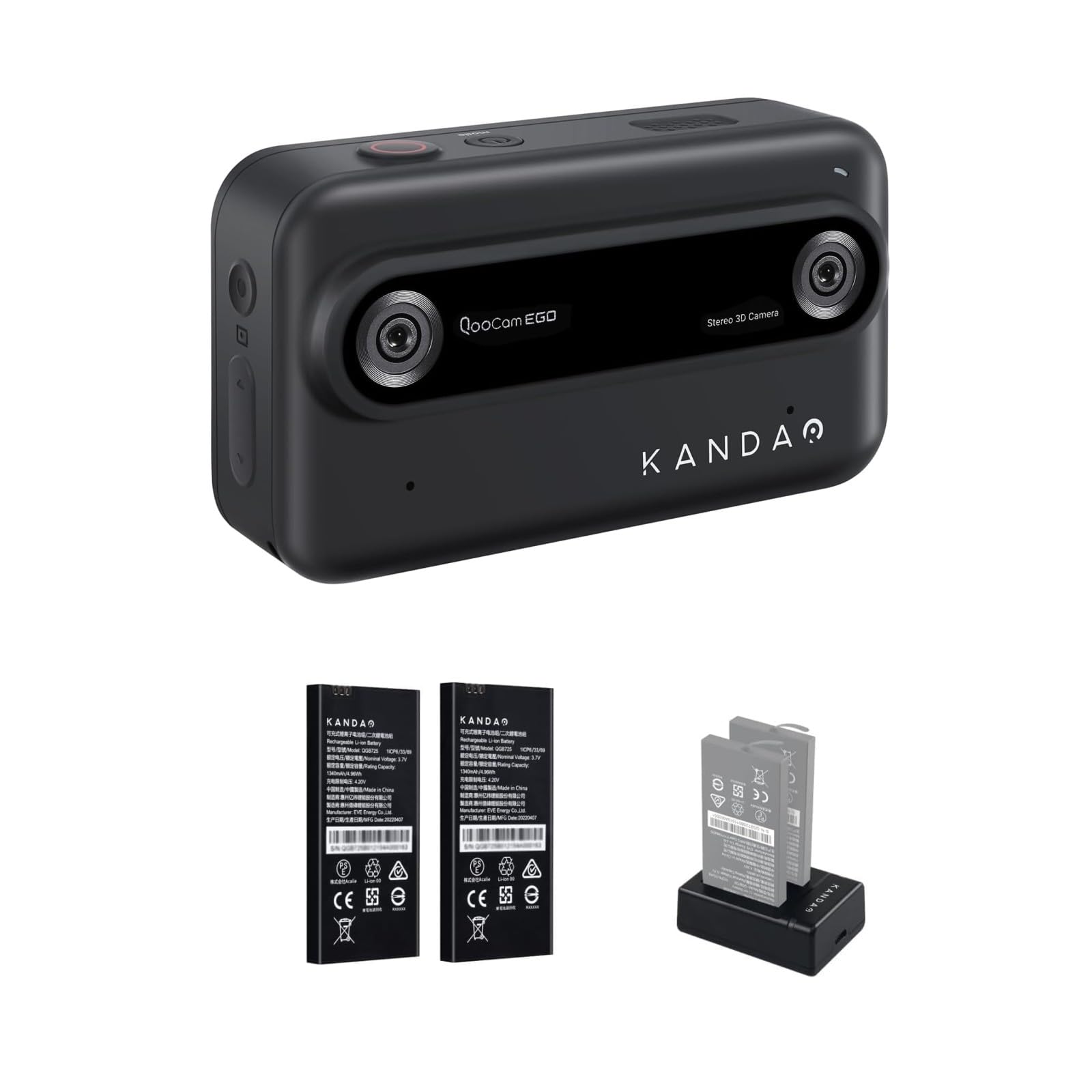 Amazon.com : KanDao QooCam Ego 3D Camera with 2 Battery and