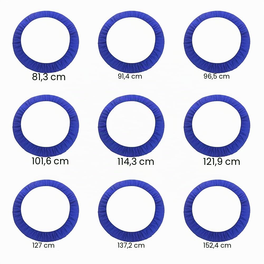 MOVKZACV Accessoires de trampoline – Housse de protection pour trampoline extérieur, étanche, amovible, 3 couches, absorbant les chocs (taille : 101,6 cm)