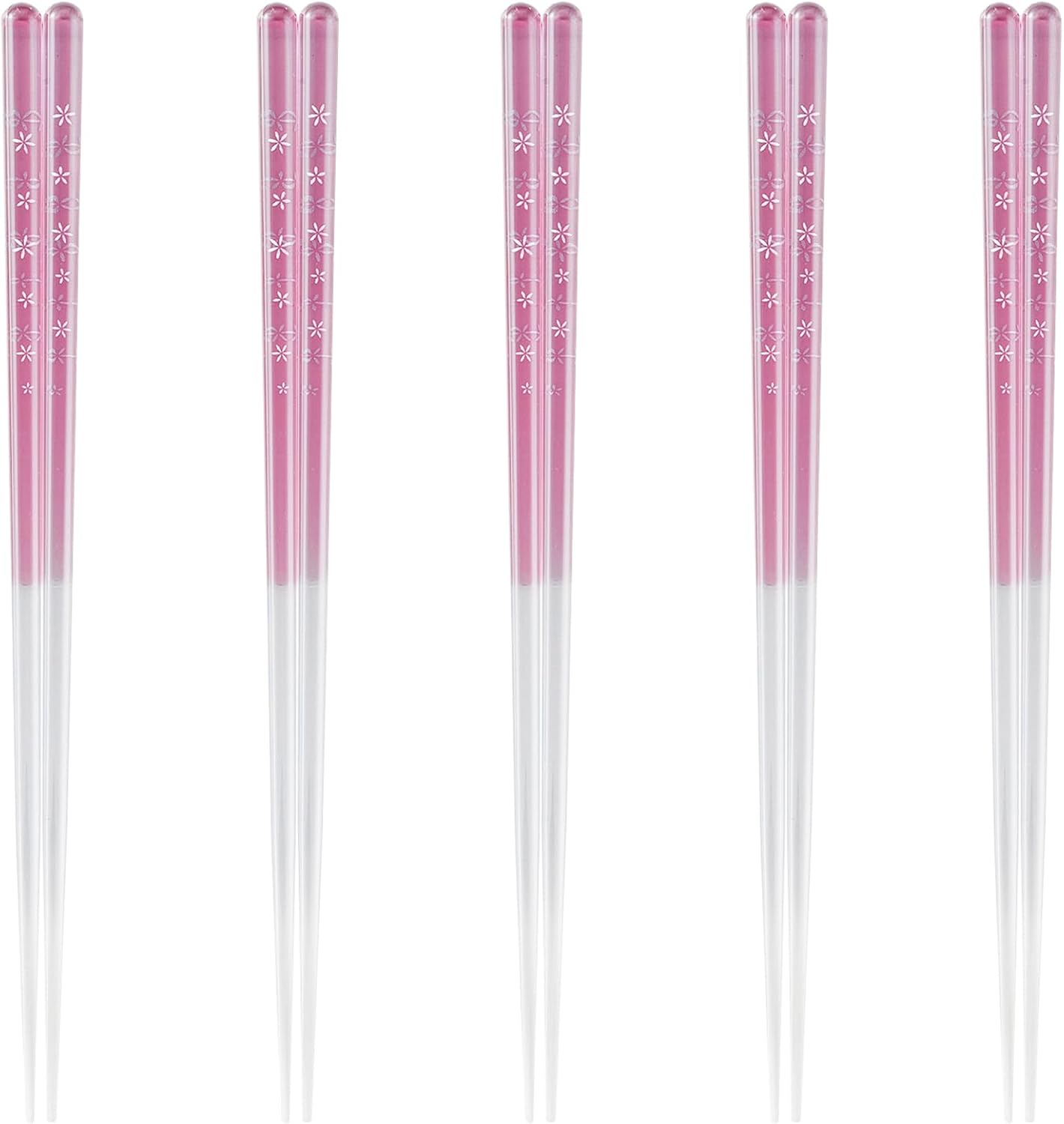 J-kitchens PID584455 Japanese Chopsticks, Set of 5 Pairs, Material: AS Resin, Dishwasher Safe, Chopsticks, Made in Japan